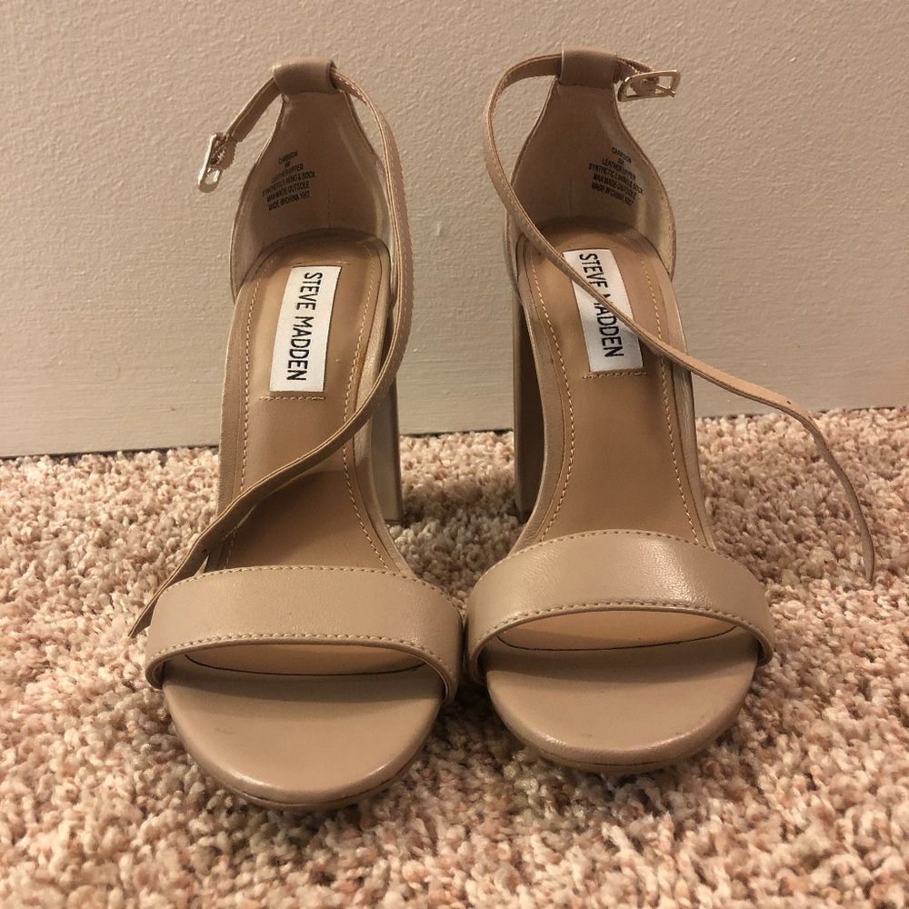 Steve Madden| Carrson blush heels sz 6
